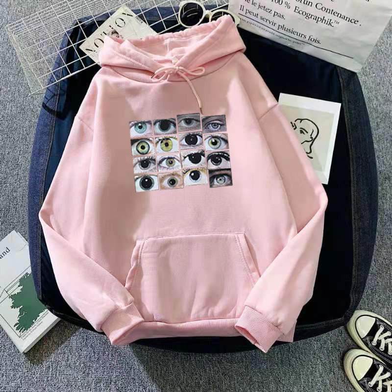 European And American Loose Long Sleeve Hoodie Plus Size Solid Color Sweatshirt - Mubimart