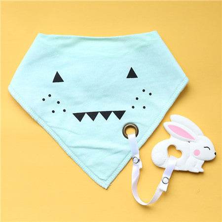 Cotton Bibs Burp Silicone Bib - Mubimart