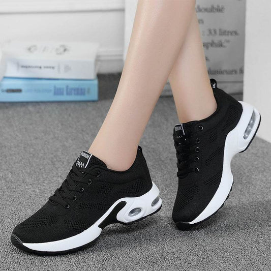 Dense Mesh Flyknit All-matching Comfortable Casual Women Sneaker - Mubimart