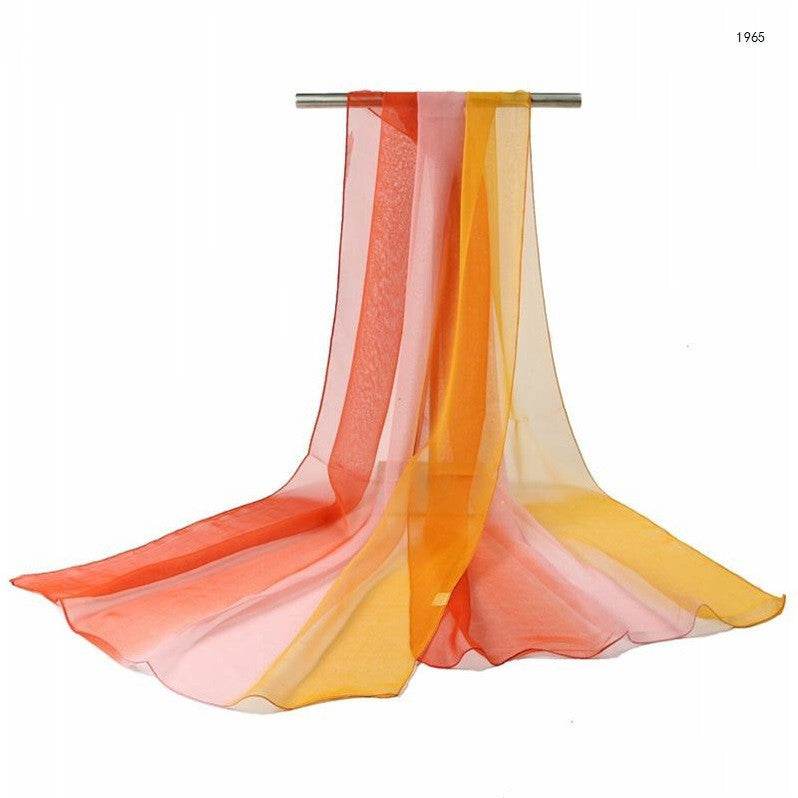 Gradient silk shawl - Mubimart