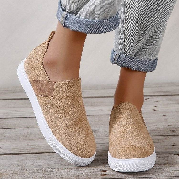 Leopard Loafers Women Elastic Band Design Casual Flat Shoes - Mubimart