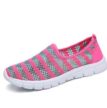 Summer women shoes women Breathable Mesh sneakers shoes ballet flats ladies slip on flats loafers shoes - Mubimart