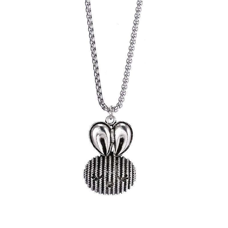 Lovely Rabbit Sweater Chain Fashionable Long Mens And Womens Necklace - Mubimart