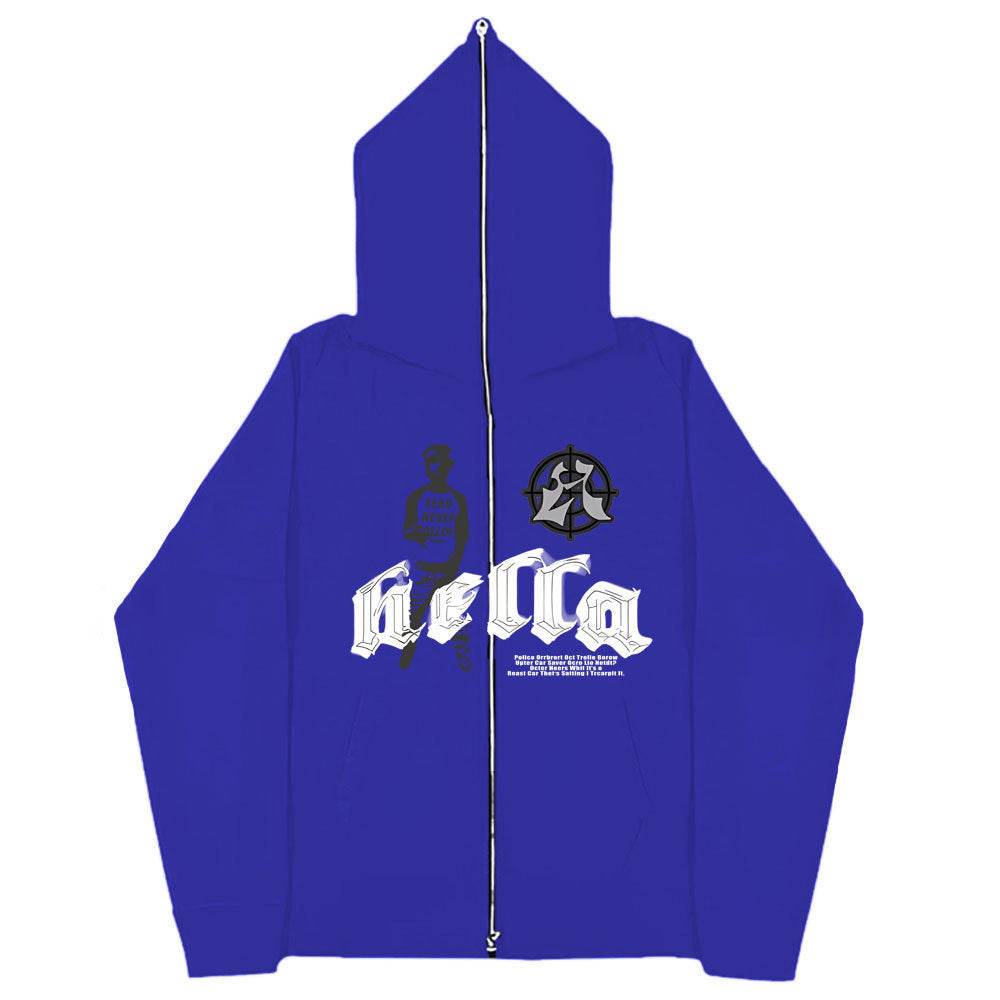 Men's And Women's Hoodies Gothic Couple Harajuku Large Size Zipper Sweatshirt - Mubimart