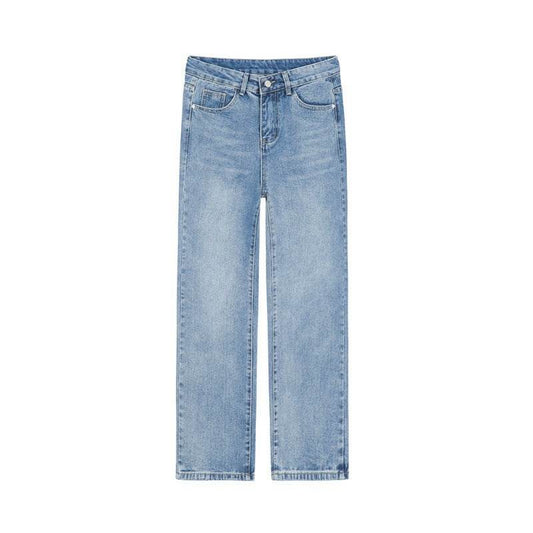 Men's Loose Washable Wide Leg Jeans - Mubimart