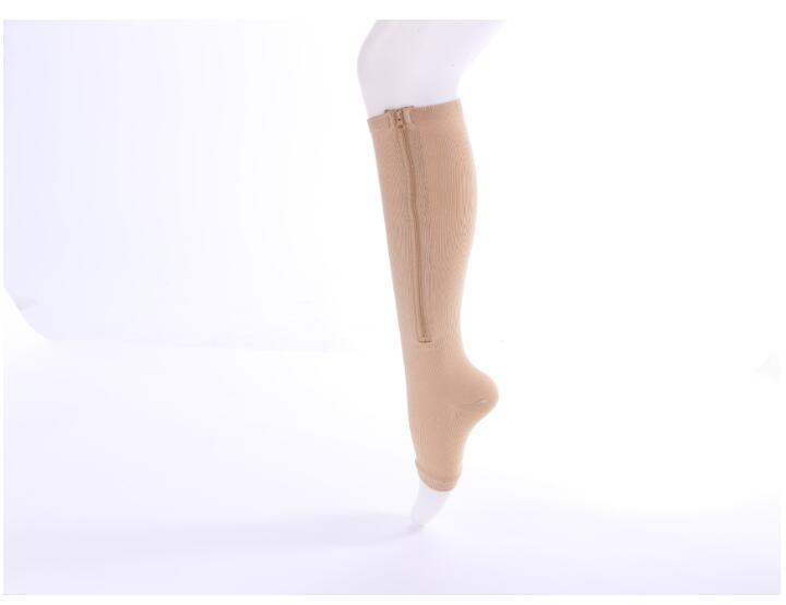 Women Slimming Zippered Compression Socks - Mubimart -  