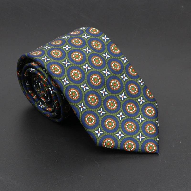 Super Soft Bohemian Silk Ties Men's Fashion 75mm Necktie - Mubimart