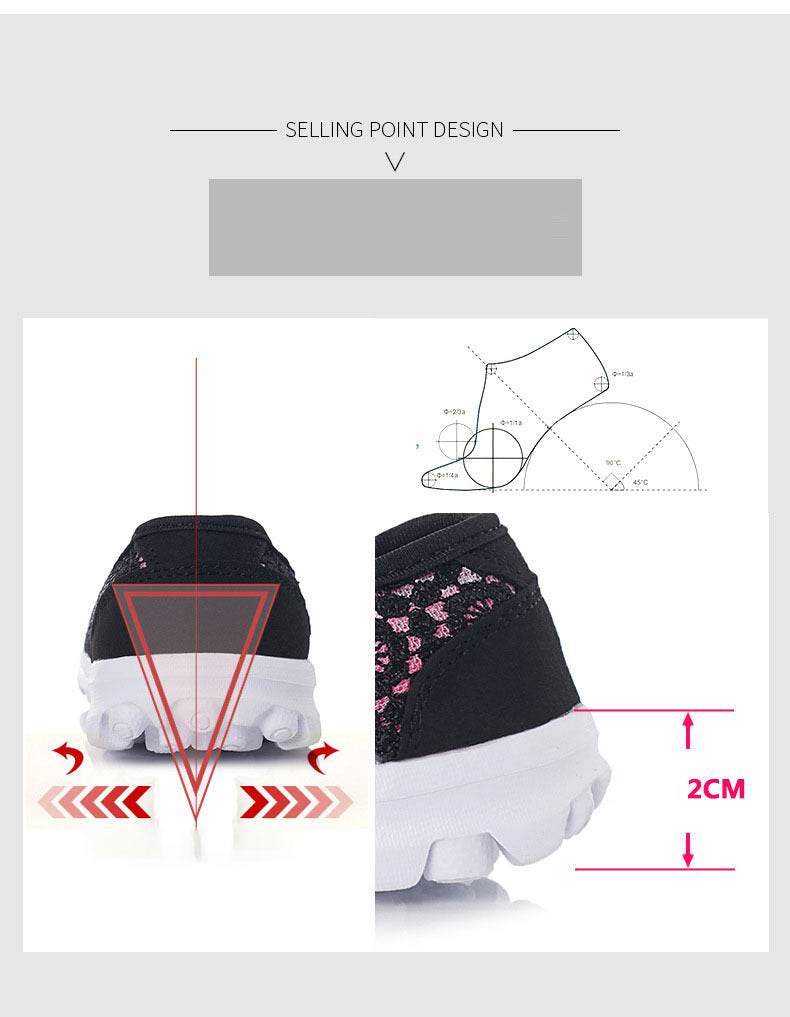 Plus size breathable beanie lace flats for women - Mubimart