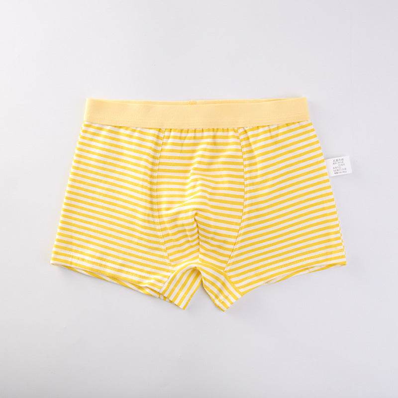 Class A Cotton Boxer Stripe Boxer Children's Briefs - Mubimart