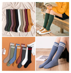 South Korea Japanese jk middle tube knee-length street half-high tube ins trendy socks - Mubimart - Knee high socks 