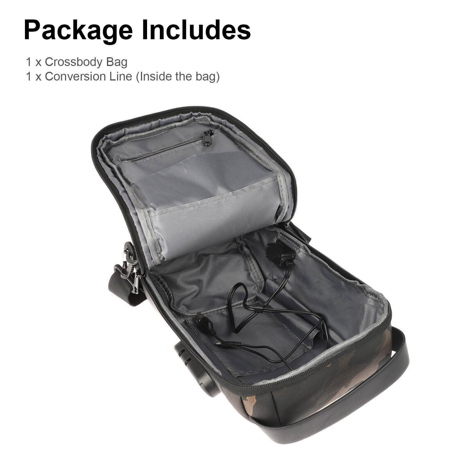 Men's Waterproof Oxford Multifunction Crossbody Bags Anti-theft Shoulder Bags Messenger Sling Chest Bag Pack For Male Sling Shoulder Crossbody Waterproof Anti-theft Chest Bag Backpack Pack USB - Mubimart