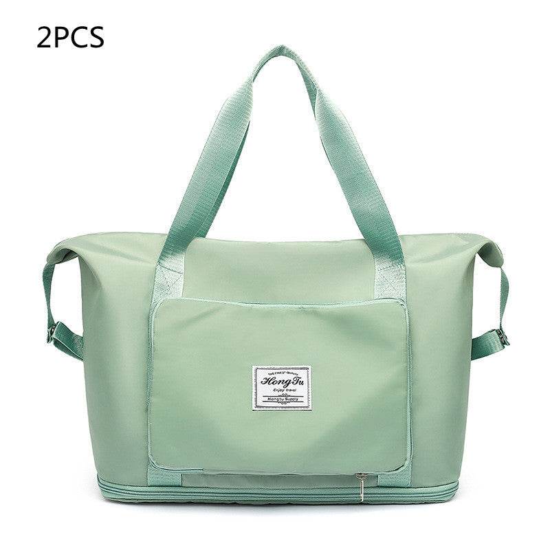 Foldable Large Capacity Women Gym Bags Shoulder Bag Women Training Travel Handle Handbag Yoga Sport Crossbody Tote Bag Women - Mubimart