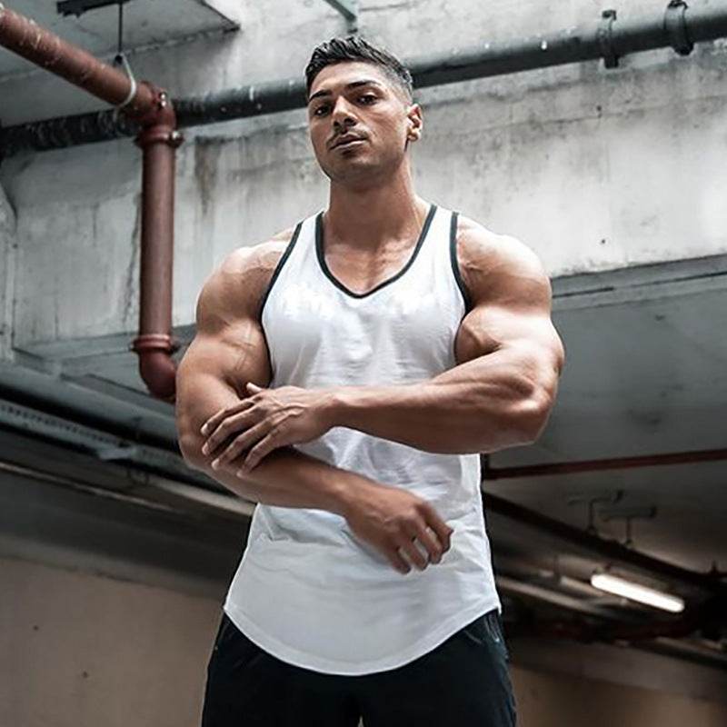 Men's Fashion Casual Fitness Undershirt Sports Bottoming Shirt - Mubimart