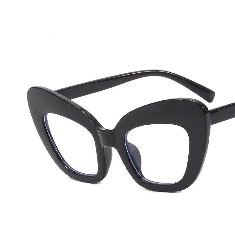 Ladies Fashion Cat Eye Sunglasses Personality Versatile Fashion Glasses Frames - Mubimart