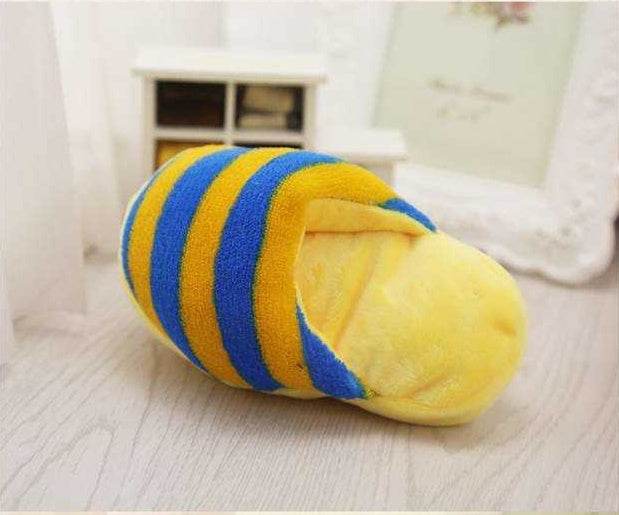 Dazzle colour stripe slipper - Mubimart
