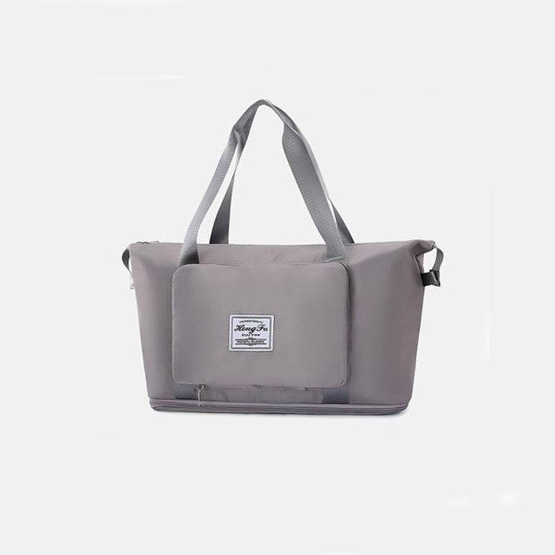 Foldable Storage Travel Bag Waterproof Large Capacity Gym Fitness Bag Weekender Overnight For Women - Mubimart