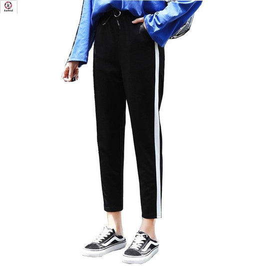 Student's Harem Pants loose body Pants Capris casual pants - Mubimart