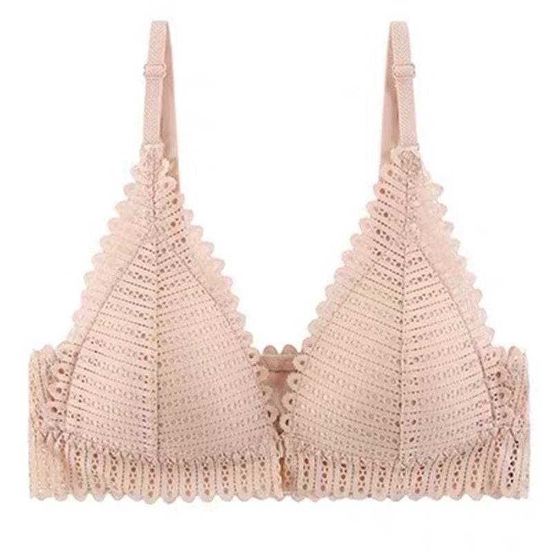 Gathering bra thin cup back bra - Mubimart