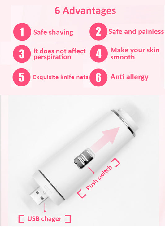 Épilateur électrique 4 en 1 pour sourcils et visage, appareil indolore pour femmes