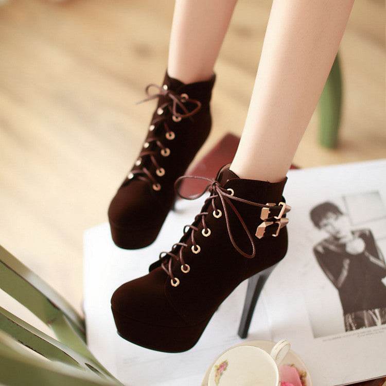 High heel booties - Mubimart