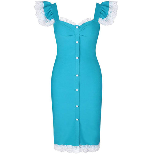 Slim mid-length camisole dress - Mubimart