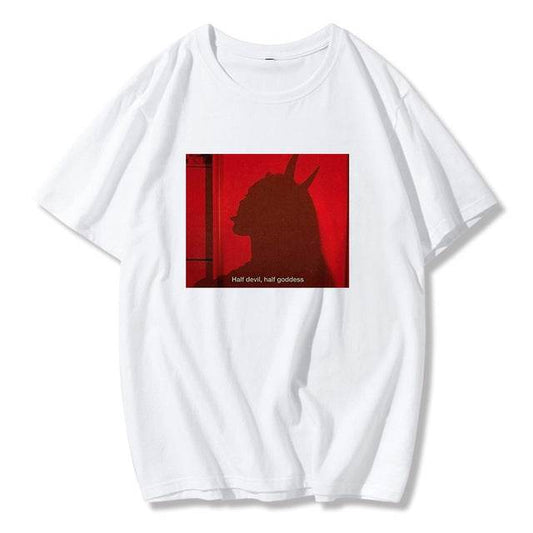 Retro BF Plus Size Loose Top Women's Fashion T-shirt - Mubimart