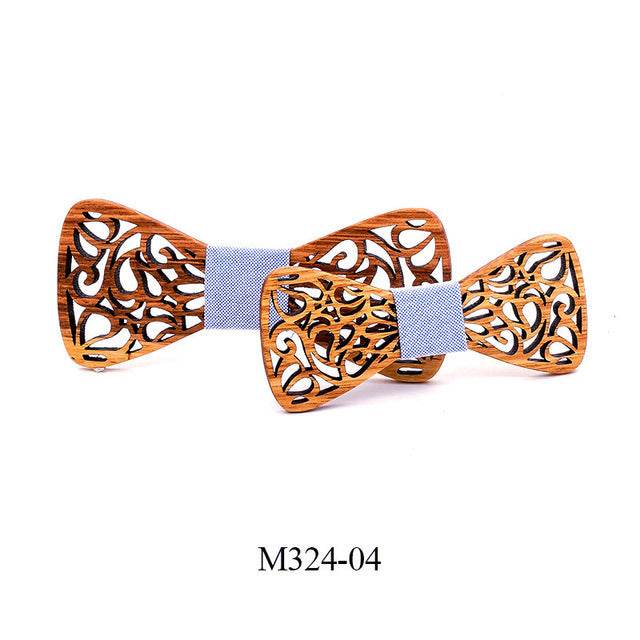 Wooden bow tie - Mubimart