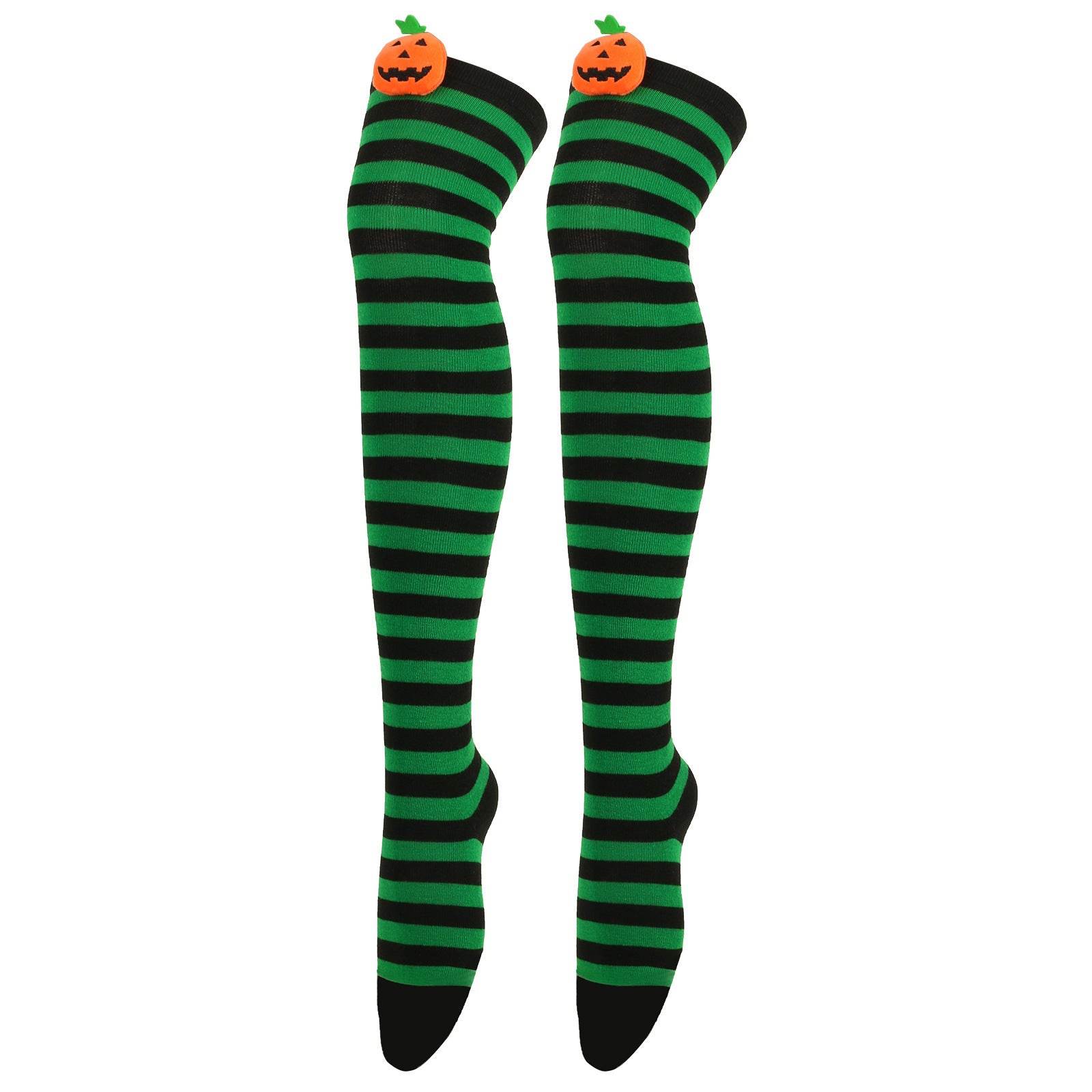 Cartoon Devil Over Knee Socks Women - Mubimart