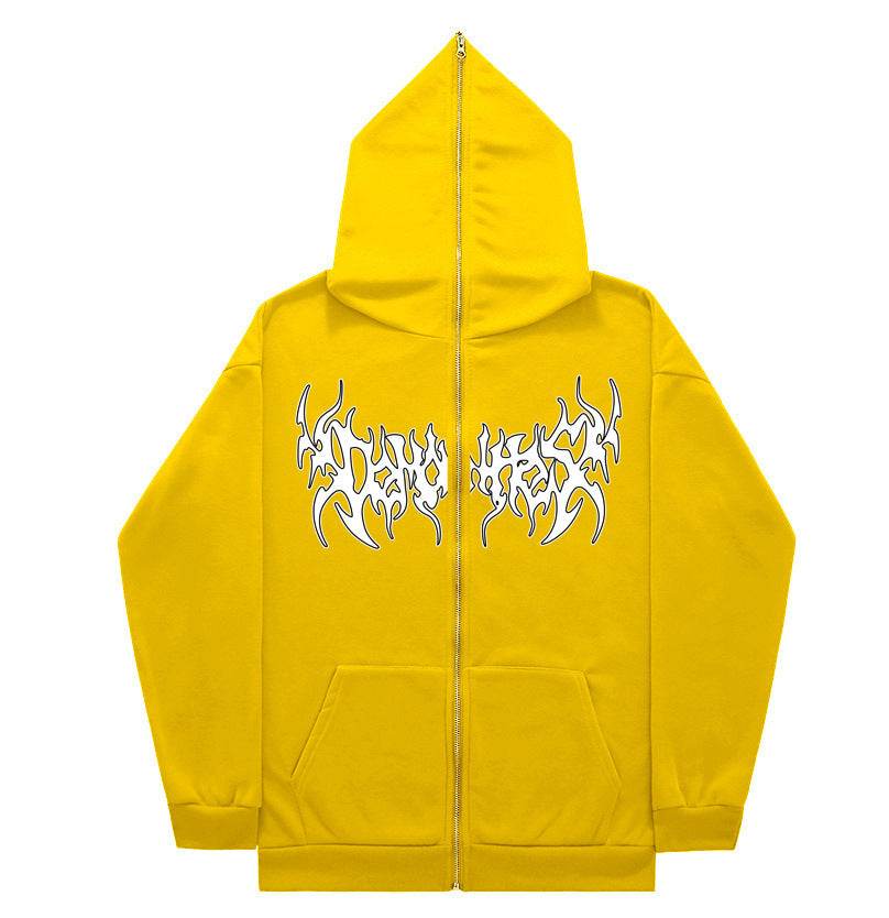 Personalized All-matching Loose Casual Zipper Hoodie - Mubimart