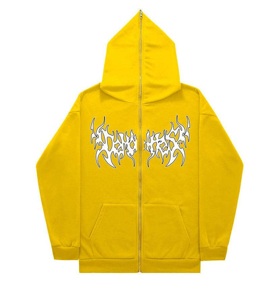 Personalized All-matching Loose Casual Zipper Hoodie - Mubimart