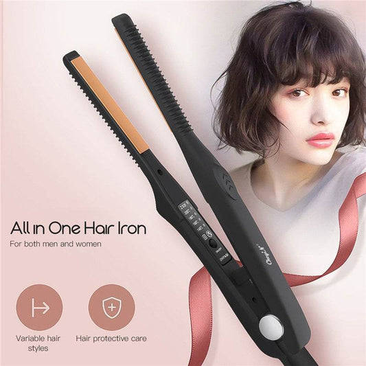 Professional flat iron ceramic hair straightener - Mubimart