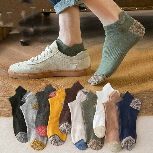 Men's Crew Socks Thin Breathable Short Sleeve - Mubimart