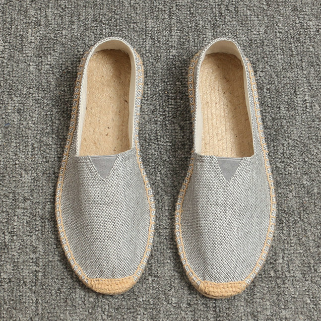 Summer Handmade Linen Sole Espadrille Men's Pedal