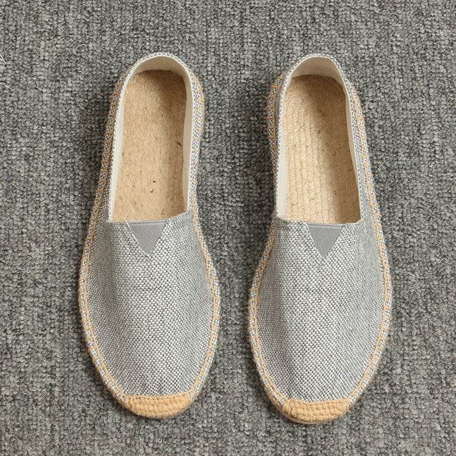Summer Handmade Linen Sole Espadrille Men's Pedal - Mubimart