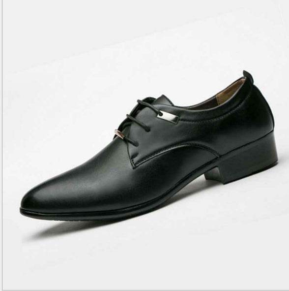 New men's leather shoes explosions casual shoes men's business dress shoes - Mubimart