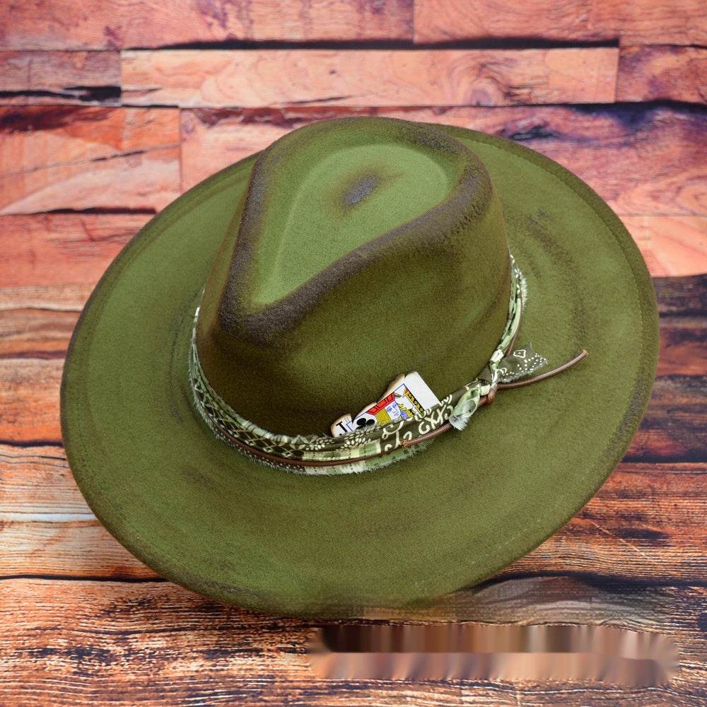 Fashion Retro Original Design Fedora Hat European And American Fur Felt Hat - Mubimart