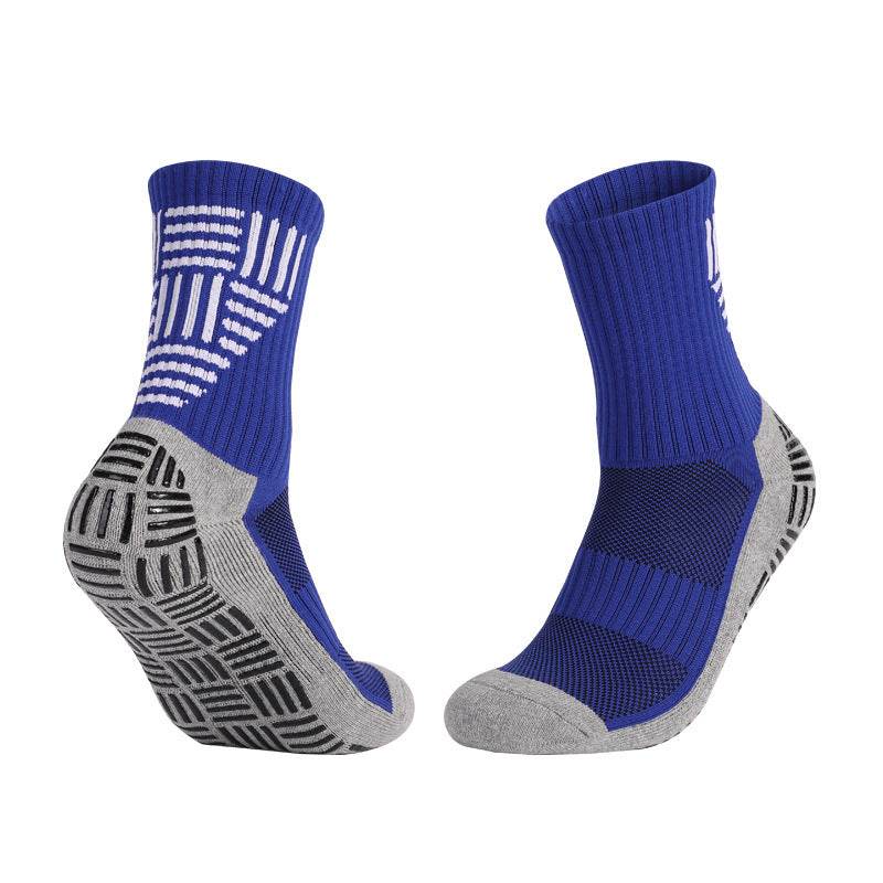 Thick Towel Bottom Mid-calf Soccer Socks Non-slip Sweat-proof Athletic Socks - Mubimart
