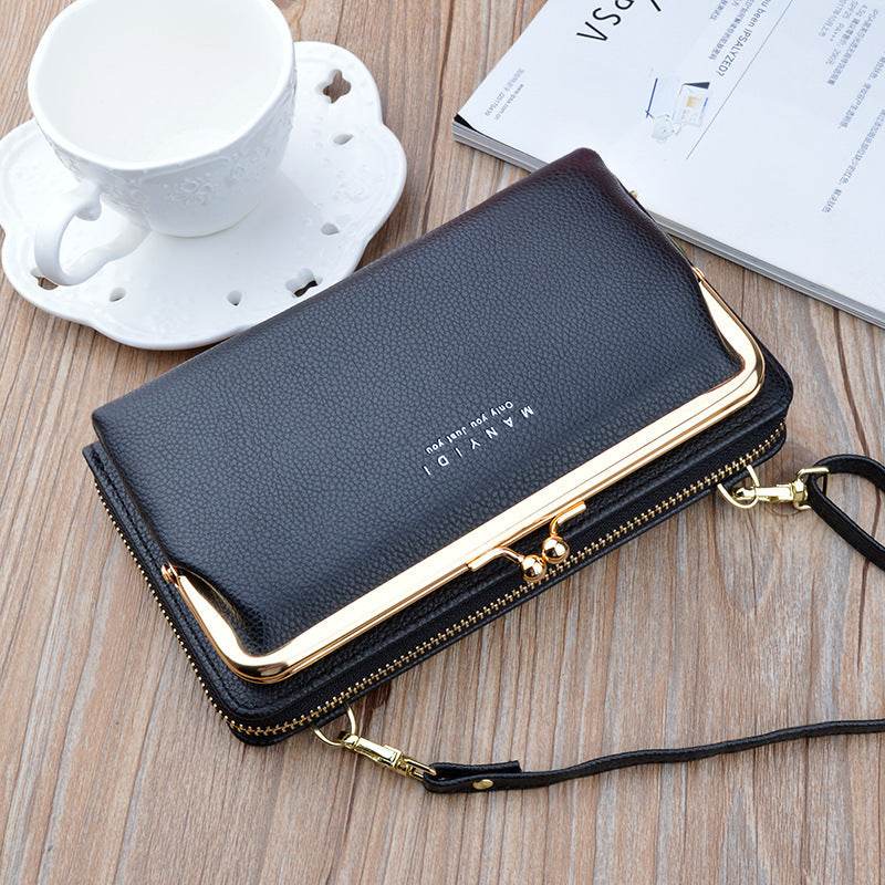 Lock Crossbody Bags Women Shoulder Bag Clutch Ladies Mobile Phone Bag Purse Handbag - Mubimart