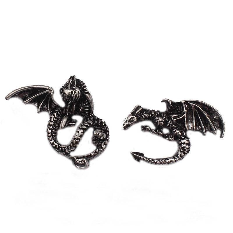 Asymmetric Feilongtian Retro Earrings For Men And Women - Mubimart