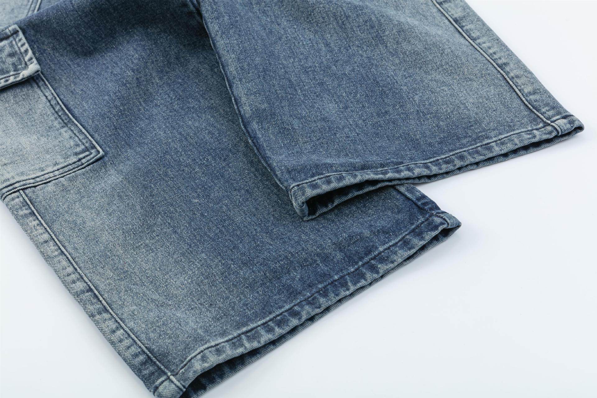 Loose Cargo Wide Leg Jeans - Mubimart