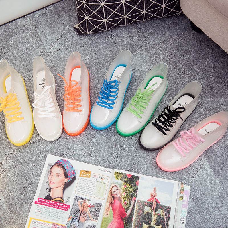 Women Fashion Style Outer Shoes Non-slip Rain Boots - Mubimart