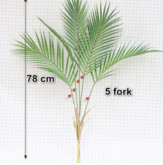 88 CM Green Artificial Palm Leaf Plastic Plants - Mubimart -  