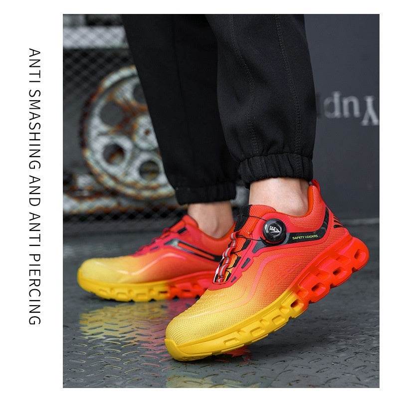 Anti-smashing Anti-penetration Steel Toe Breathable And Wearable Safety Shoes - Mubimart