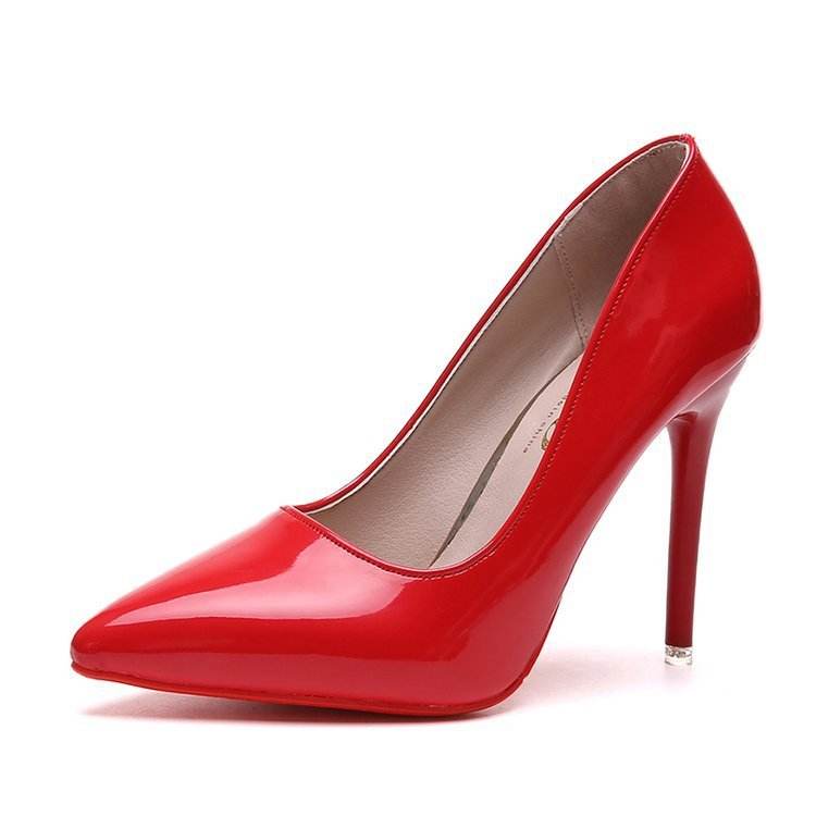 Pointed pumps high heels work shoes - Mubimart