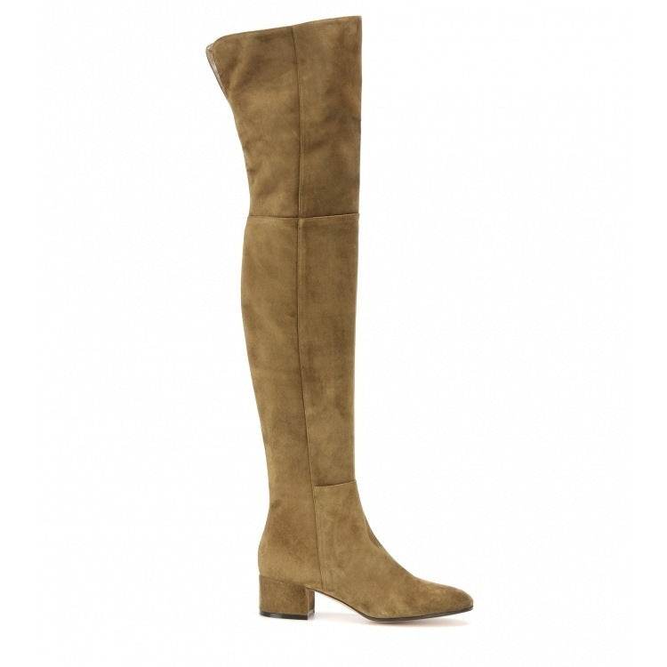 Mid-heel over the knee boots - Mubimart