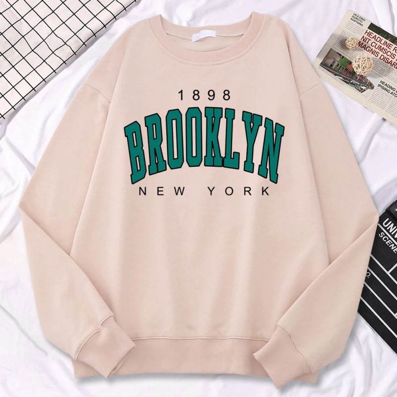Autumn Kawaii Womens Sweatshirts 1898 Brooklyn - Mubimart