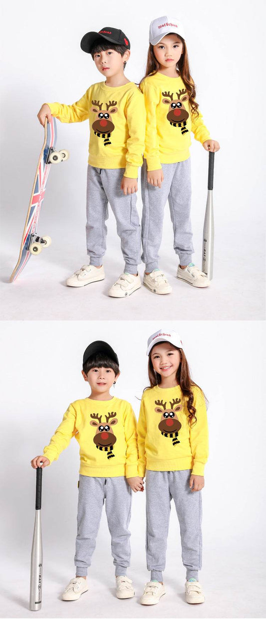 Parent-child Sweater Three-mouth Family Christmas Clothes - Mubimart