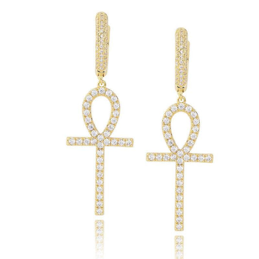 Hip hop hinge ring earrings for men and women - Mubimart