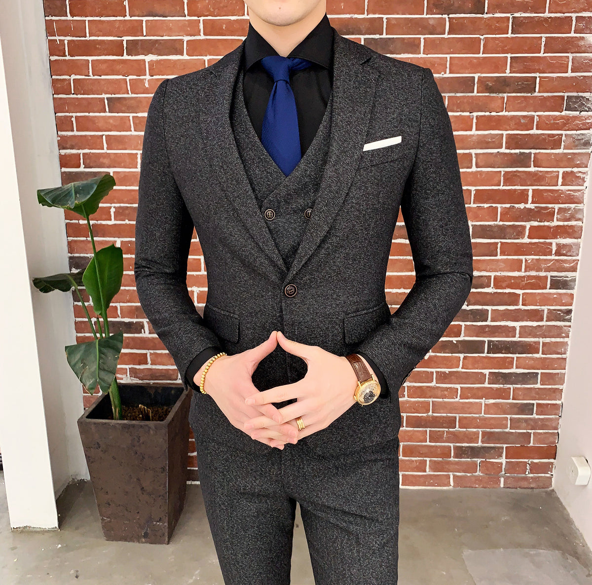 Three-piece suit for men