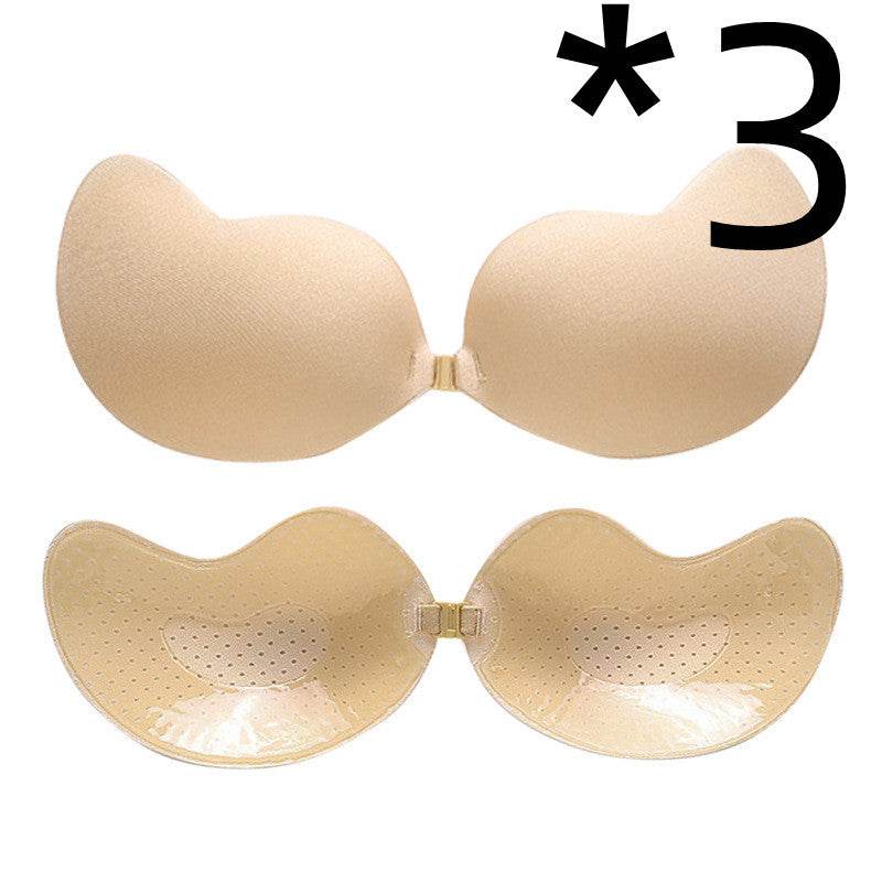 Invisible Push Up Bra Backless Strapless Bra Seamless Front Closure Bralette Underwear - Mubimart